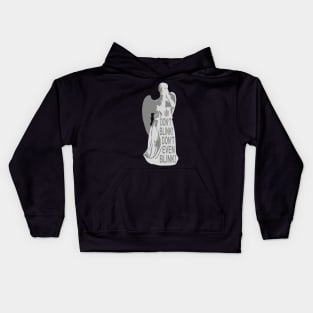 Alert - Weeping Angel  - Dont Blink 3 Kids Hoodie